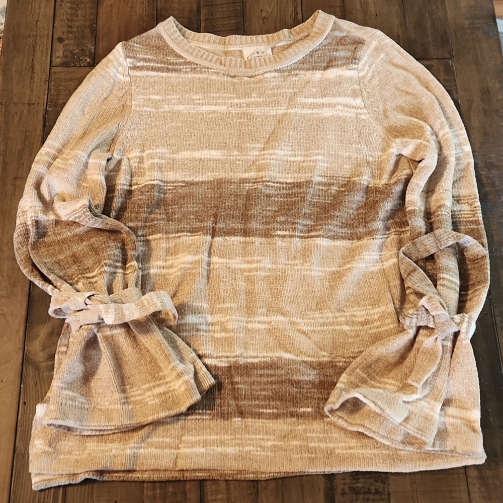 St John's Bay unique tie sleeve sweater